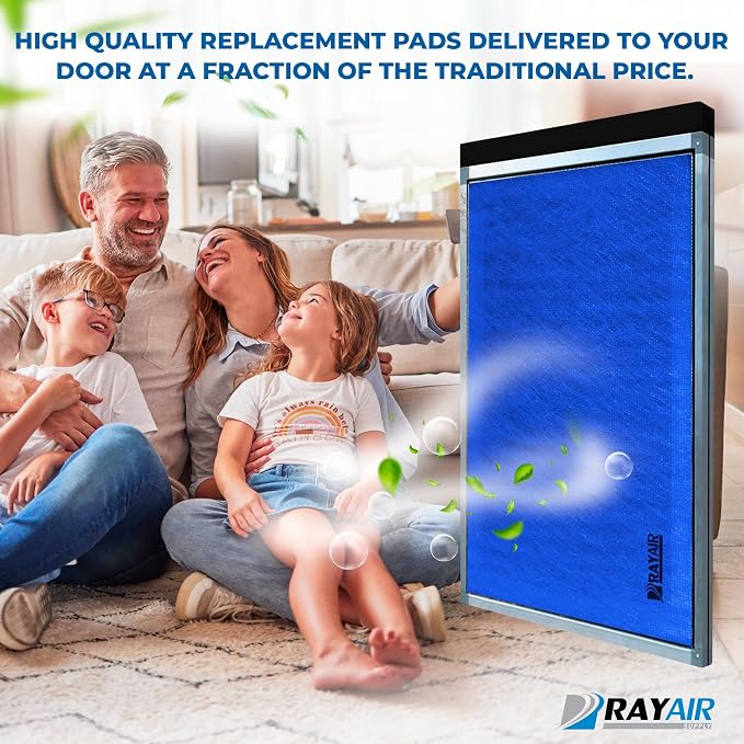 RAYAIR SUPPLY 16x25 Replacement Filter Pads Compatible