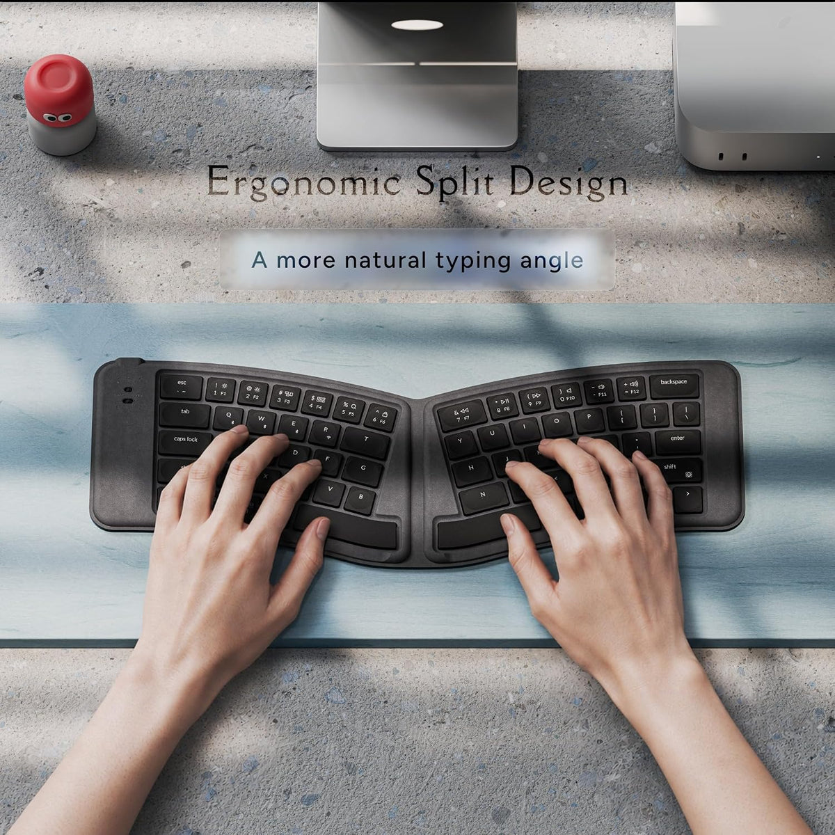 Keychron B11 Pro Ultra-Slim Foldable Wireless Keyboard, 65% Alice Layout