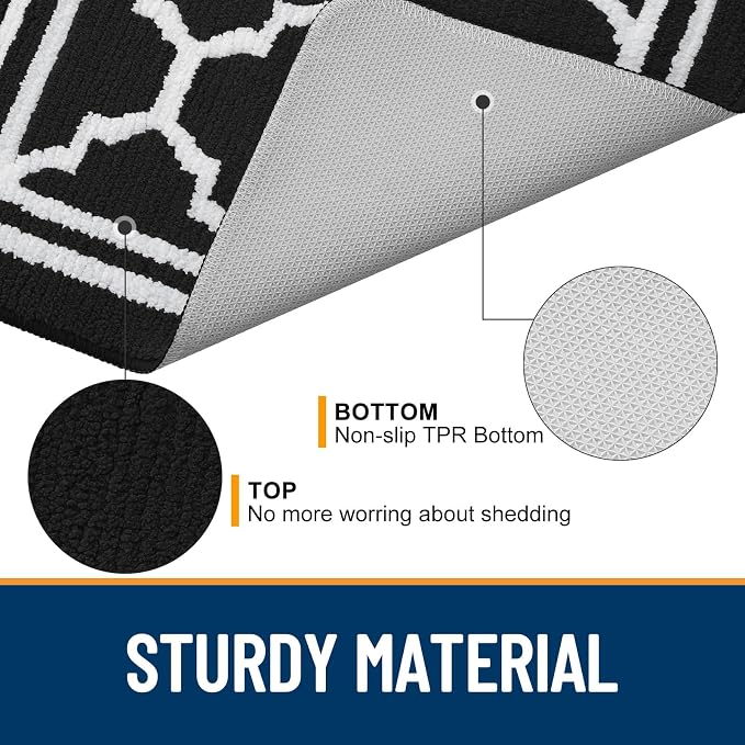 Buganda Runner Indoor Door Mat, Dirt-Resistant and Absorbent Doormat, Low
