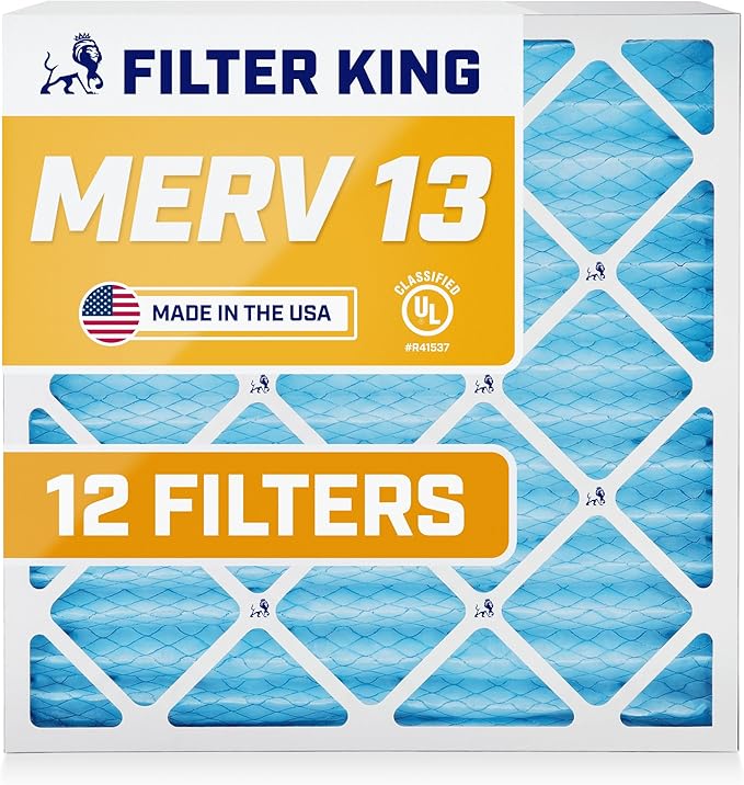 Filter King 11.25x23.25x1 Air Filter | 12-PACK | MERV 13 HVAC Pleated A/C