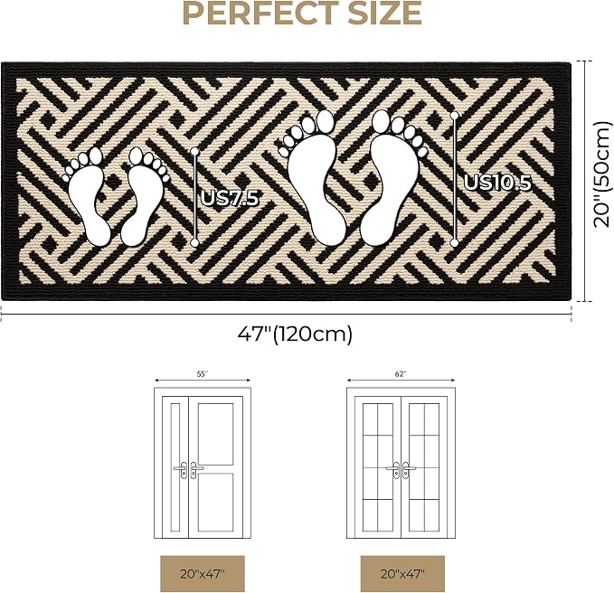 GRANNY SAYS Door Mat Indoor Entrance Non-Slip, Welcome Mats Front Door Mat