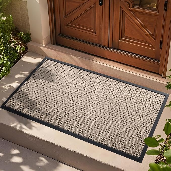 Mibao Front Door Mat, Heavy Duty Durable Welcome Mat