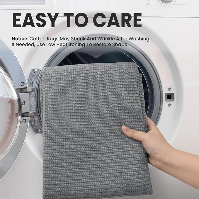 EARTHALL Washable Runner Rug 2.6x12 Ft Non Slip Runners