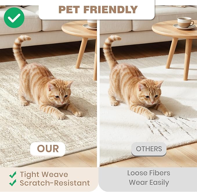 Washable Kitchen Rugs Sets of 2 Piece, Hallway Runner Rug Non-Slip
