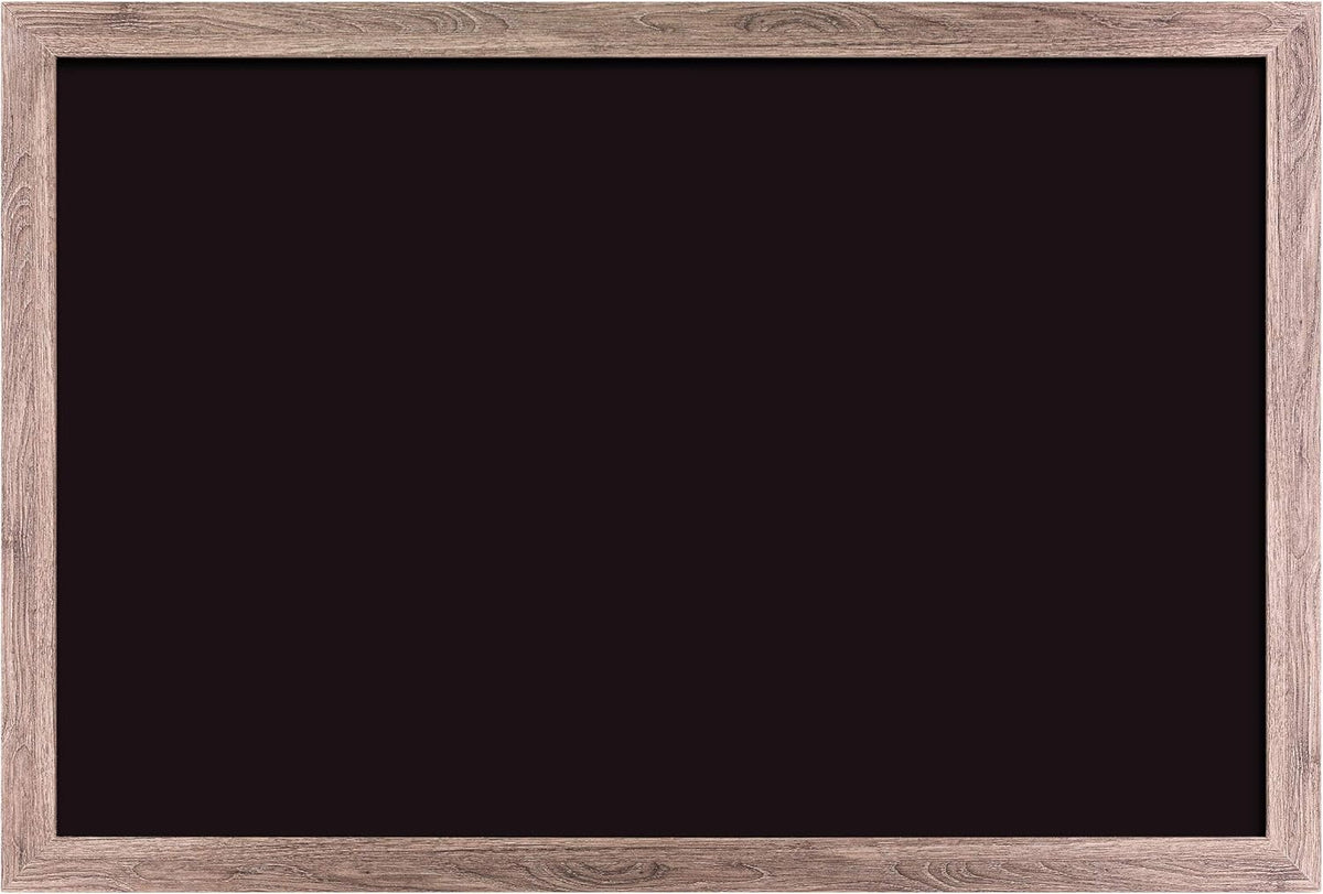 U Brands Magnetic Chalkboard, 24" x 36", Rustic Wood Frame, Premium Matte Surface