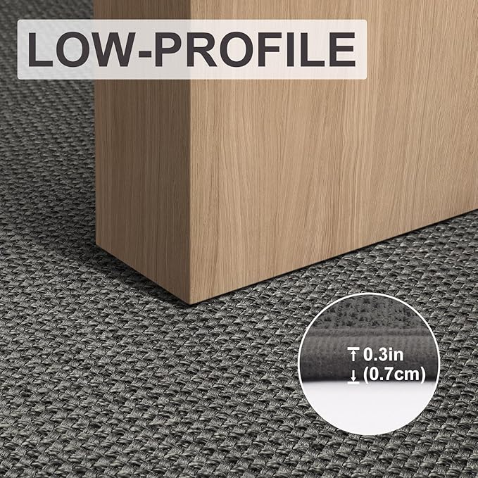 LEKEEPGO Long Door Mat 24"x59", Non Slip Door Mat Indoor Entrance, Rubber