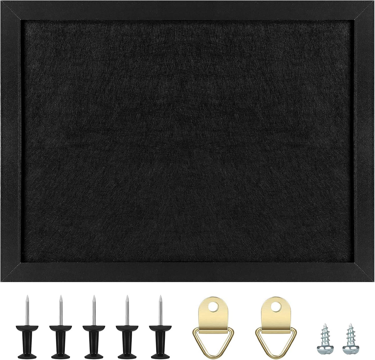 TORASO Cork Board Bulletin Board, 19.7 X 29.5 inch Cork Boards for Walls with Pins, Eye Bolts, gaskets, Screws, Pin Board for Office, School and Home (BK-5075-1P)
