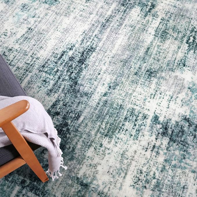 IOHOUZE Modern Abstract Area Rugs 6x9 Ft Washable Rugs