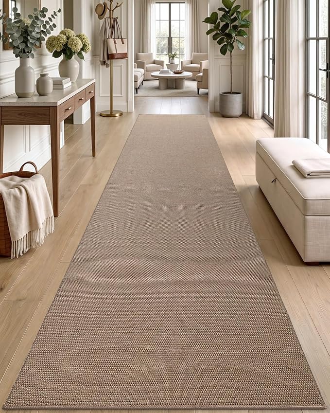 DEXI Hallway Runner Rug 2'8"x12', Non Slip Rubber Backed Runners Carpet
