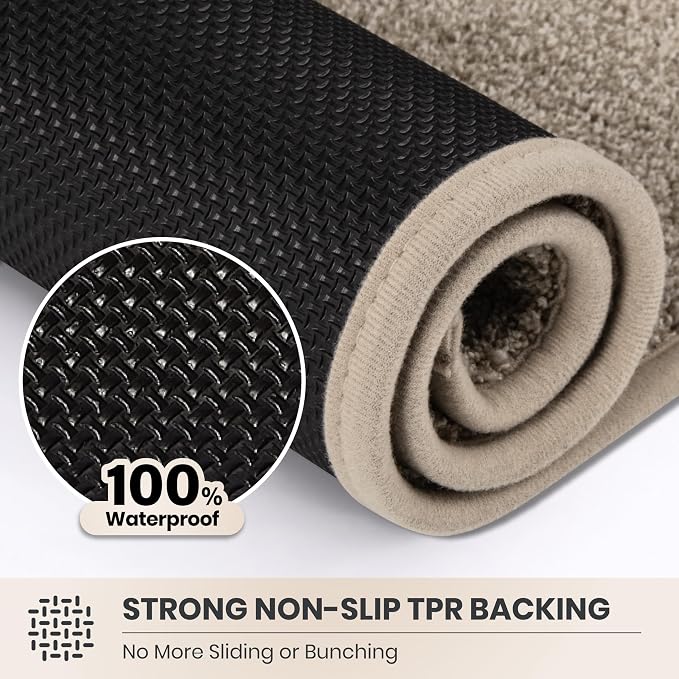 PURRUGS Dirt Trapping Door Mat 24" x 35.5", Non-Slip Machine Washable Entryway