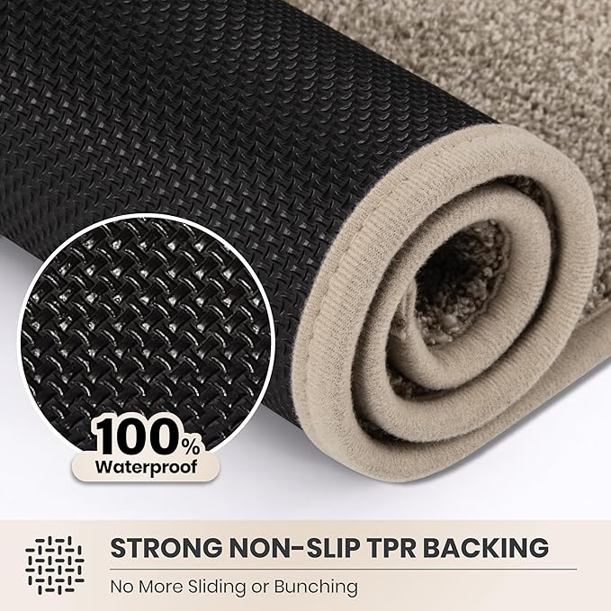 PURRUGS Dirt Trapping Door Mat 36" x 36", Non-Slip Machine Washable Entryway Rug