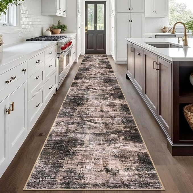 IOHOUZE Abstract Runner Rug 3x20 Ft Extra Long Washable Runners