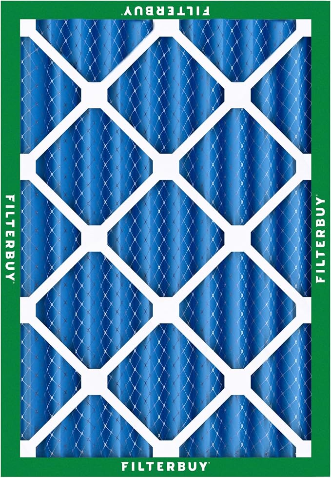Filterbuy 12x18x4 Air Filter MERV 13 Optimal Smoke & Allergy Defense,