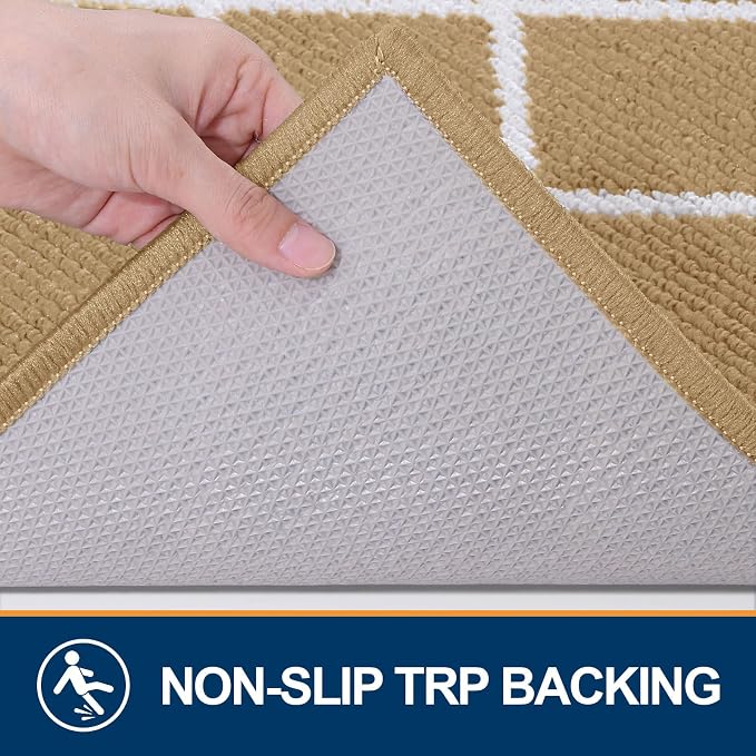 Finchitty Indoor Door Mat, Dirt Resistant and Absorbent, Low-Profile, Washable