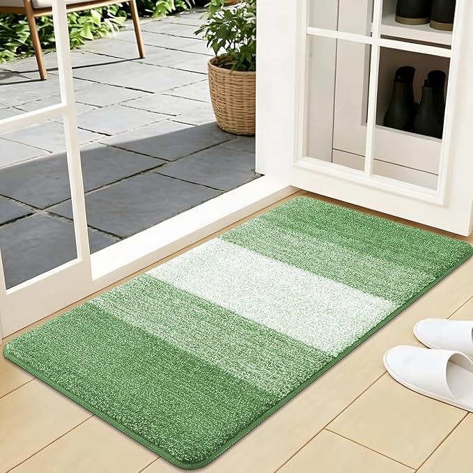 Kitinjoy Indoor Outdoor Door Mat, 40x24 Non-Slip Absorbent Dirt Trapper