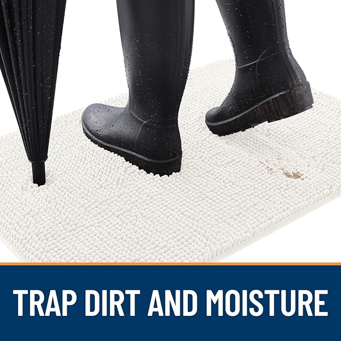 OLANLY Dog Door Mat for Muddy Paws 47x32, Absorbs Moisture and Dirt, Absorbent