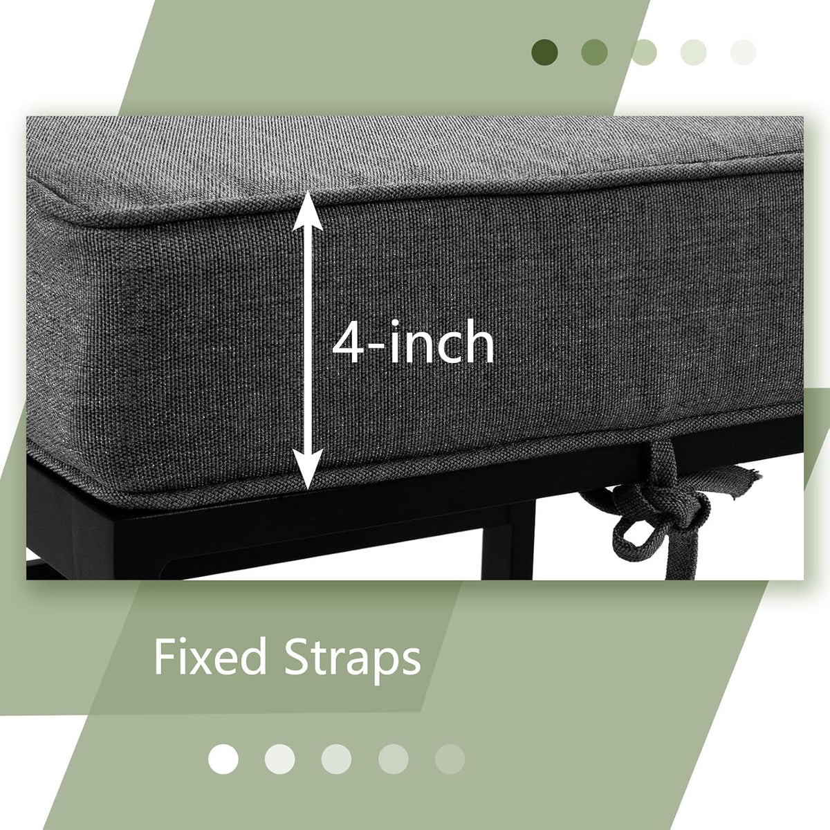 2 Pieces Outdoor Ottomans for Patio, Assembled Aluminum Outdoor Ottoman with Gray Cushions, Aluminum Small Outdoor Foot Stools for Patio Porch Yard Garden Deck, Black Frame