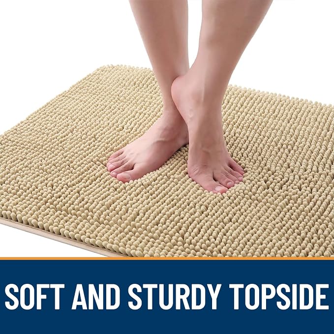 OLANLY Dog Door Mat for Muddy Paws 59x32, Absorbs Moisture and Dirt, Absorbent