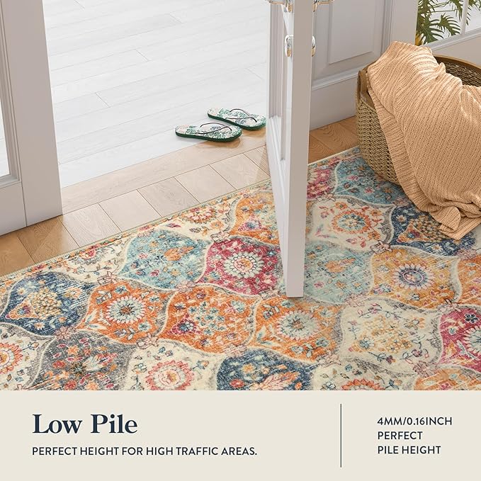 Lahome Moroccan Washable Runner Rug 2x10, Kitchen Runners
