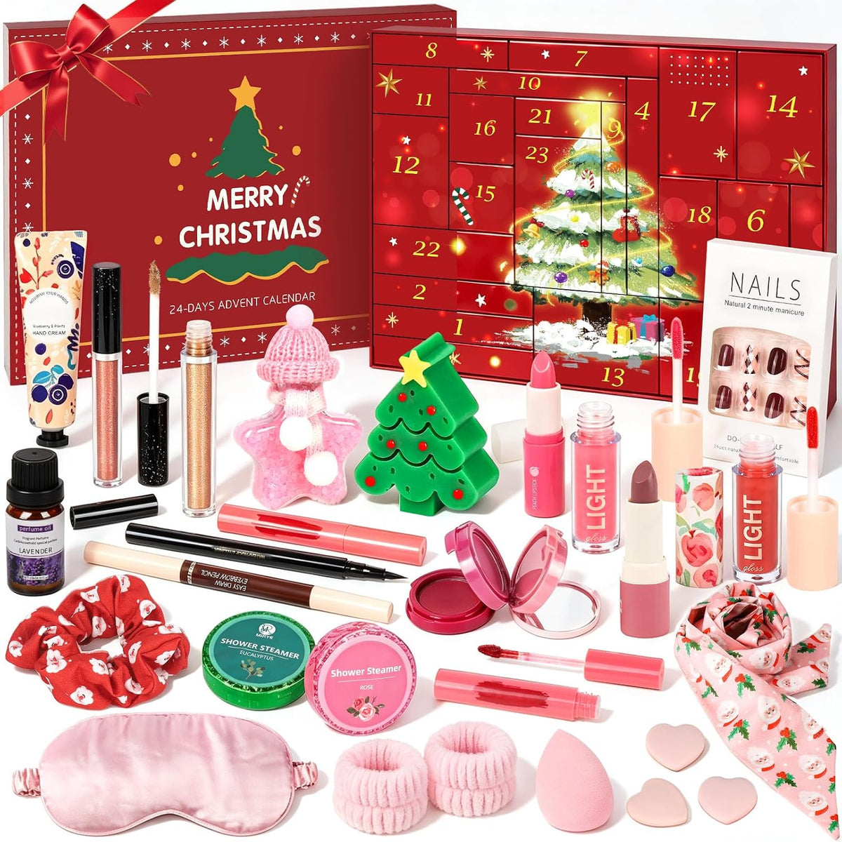 Meaicezli Advent Calendar 2026, Makeup and Self Care Gift Set for Teen Girl