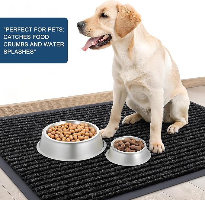 OLANLY Front Door Mat Indoor Outdoor Entrance, Waterproof Heavy Duty Doormat