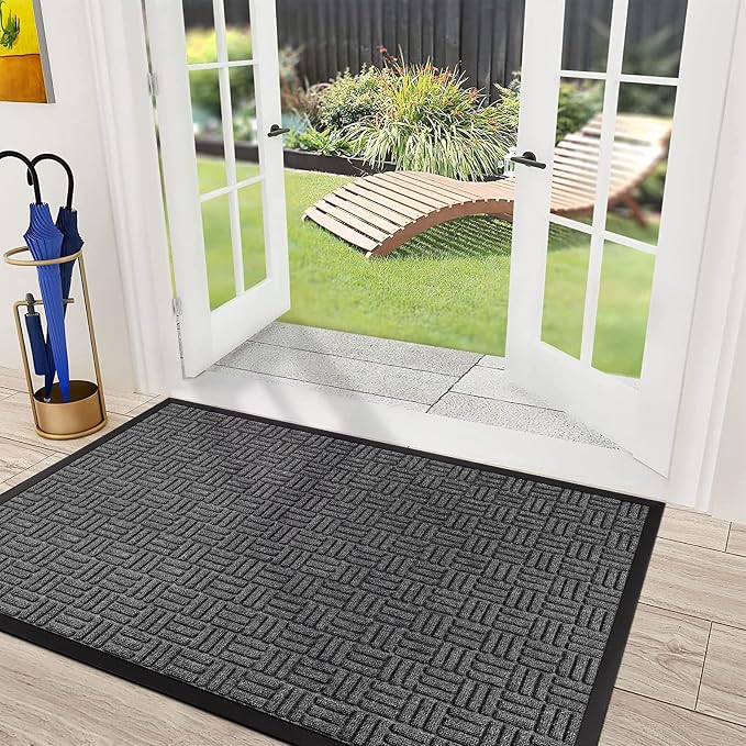 Mibao Front Door Mat, Heavy Duty Durable Welcome Mat