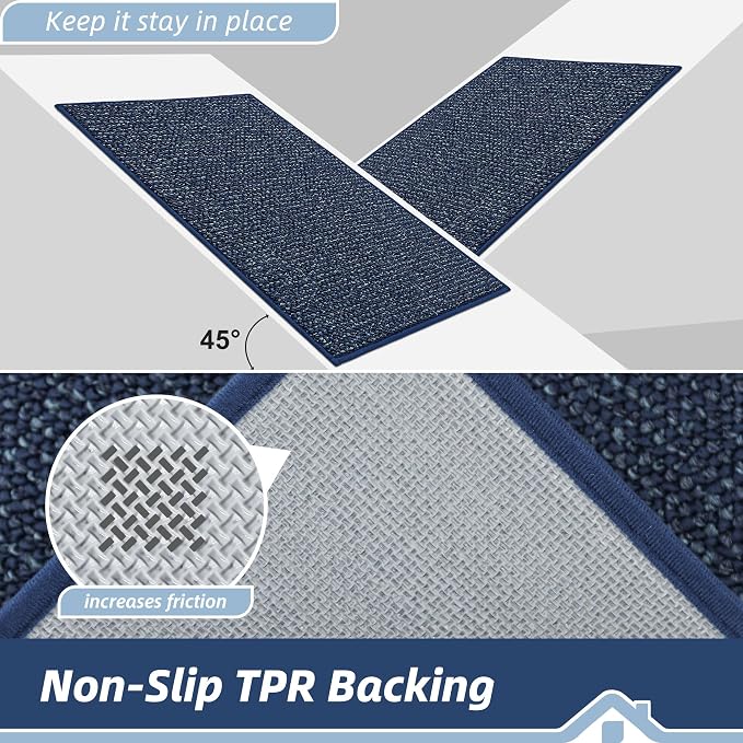 BEQHAUSE Dirt Trapper Door Mat 36" x 60", Non-Slip Washable Doormats Entrance