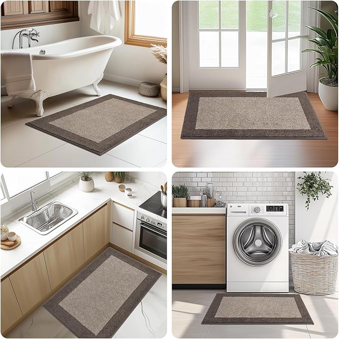 Machine Washable Kitchen Rug 32" x 84", Non Slip Kitchen Mat