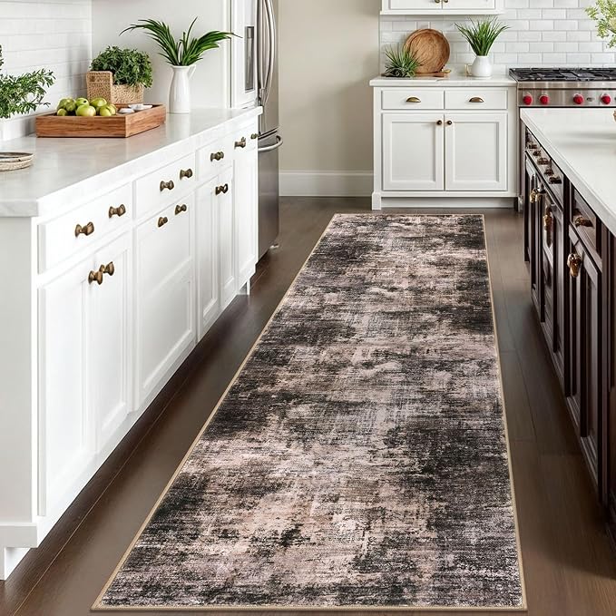 IOHOUZE Abstract Runner Rug 3x10 Ft Washable Runners