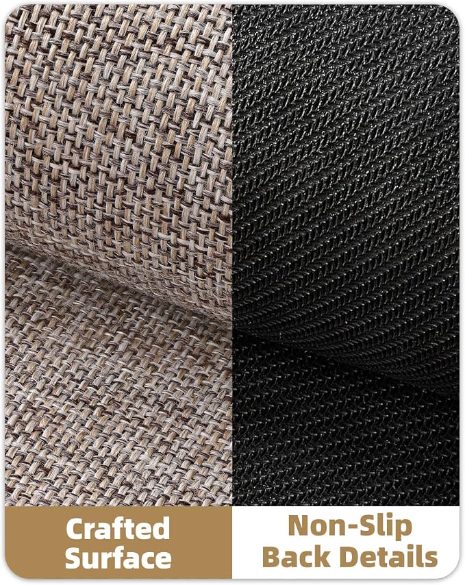 Color&Geometry Ultra Thin Indoor Door Mat 48"x72", Non Slip Rubber Backed Dirt