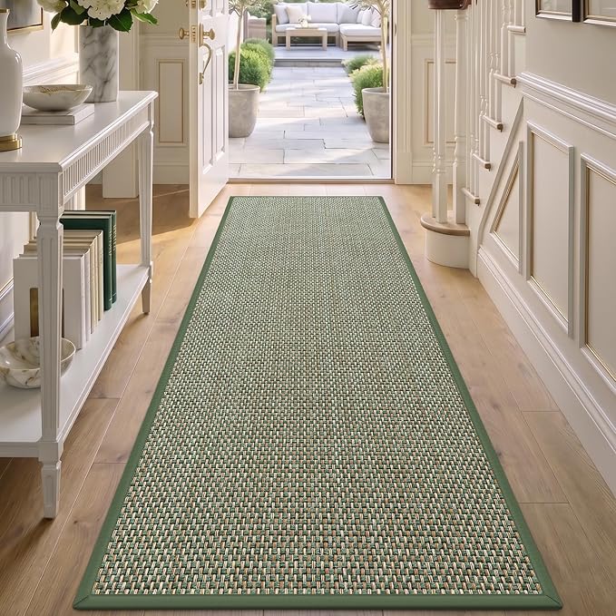 DEX Hallway Runner Rug 2x6, Non Slip Rubber Backing Inside Entryway Carpet
