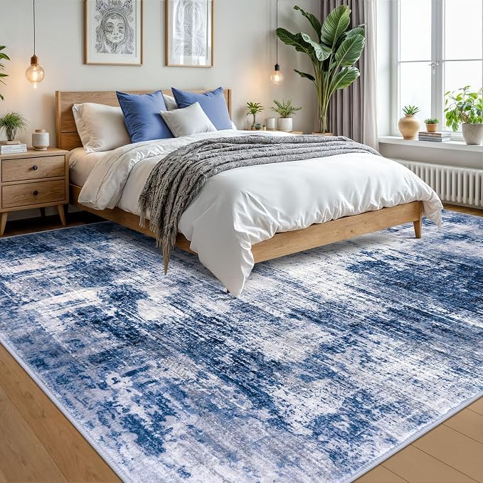 IOHOUZE Abstract Area Rugs 9x12 Ft Washable Large Rugs