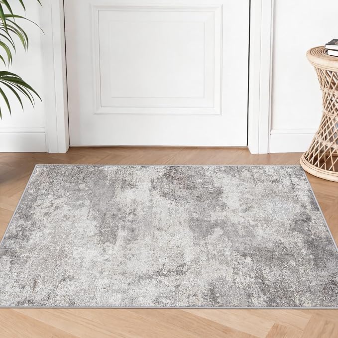 Modern Abstract 2x3 Rug Washable Non-Slip Small Area Rug