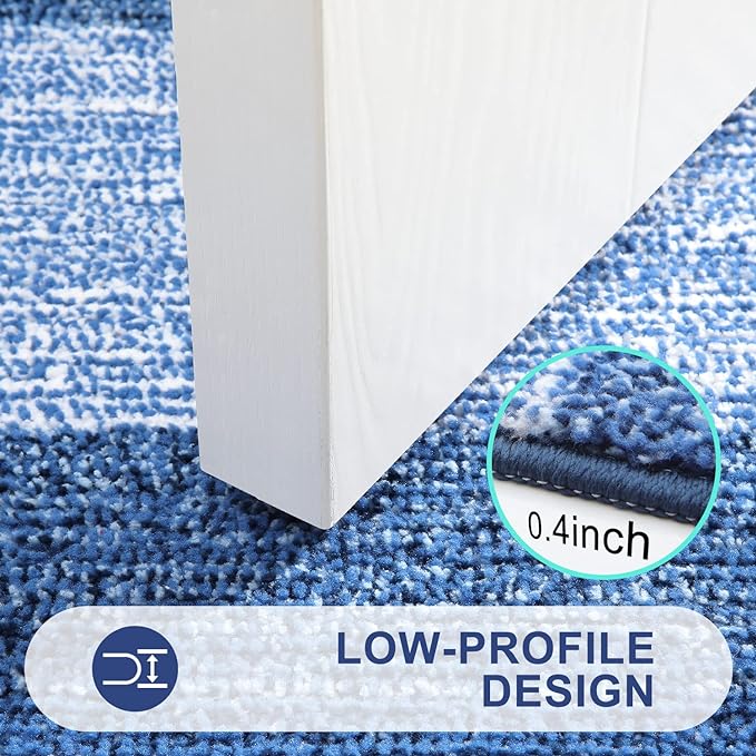 Kitinjoy Indoor Outdoor Door Mat, 47x24 Non-Slip Absorbent Dirt Trapper