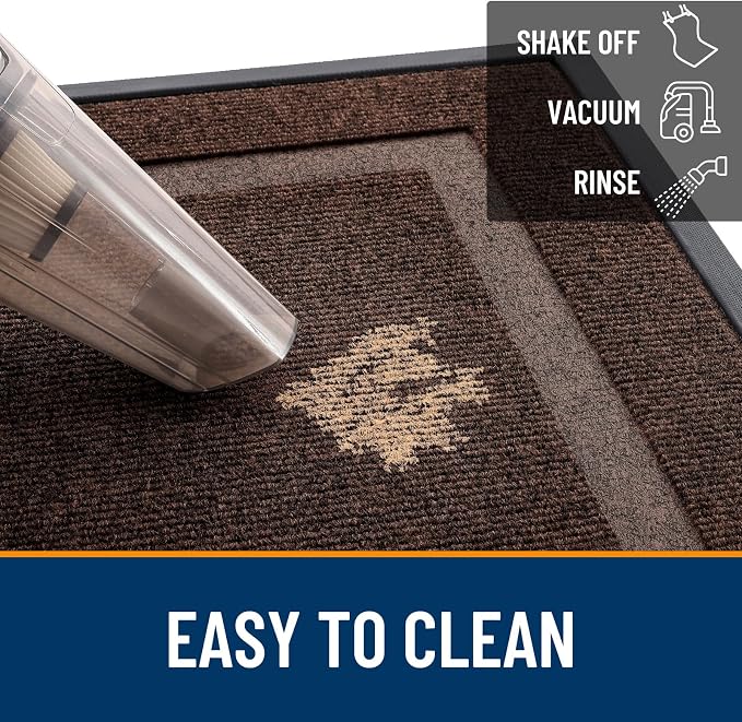 OLANLY Front Door Mat Indoor Outdoor Entrance, Waterproof All-Season,