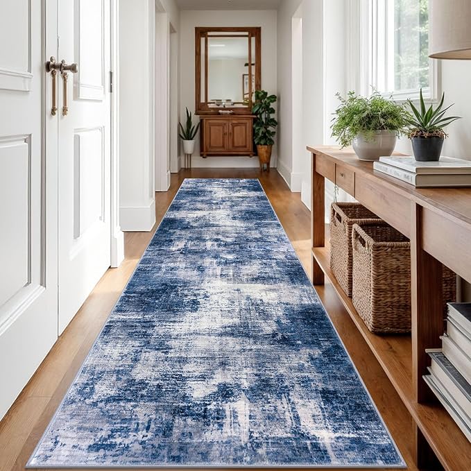 IOHOUZE Abstract Runner Rug 3x12 Ft Washable Runners