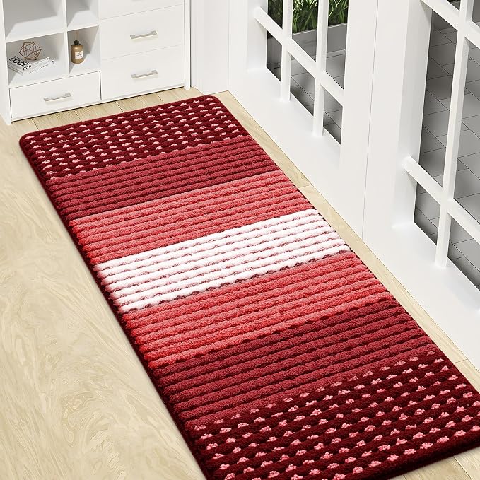 Kitinjoy Indoor Outdoor Door Mat, 47x17 Non-Slip Absorbent Dirt Trapper