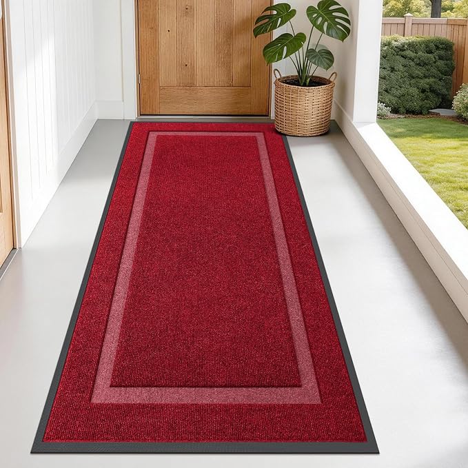 OLANLY Front Door Mat Indoor Outdoor Entrance, Waterproof All-Season,