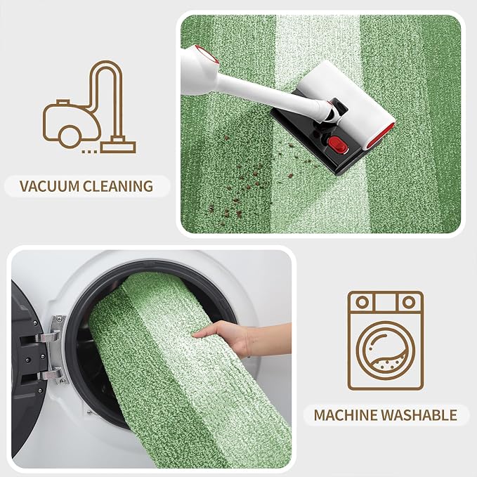 Kitinjoy Indoor Outdoor Door Mat, 71x47 Non-Slip Absorbent Dirt Trapper
