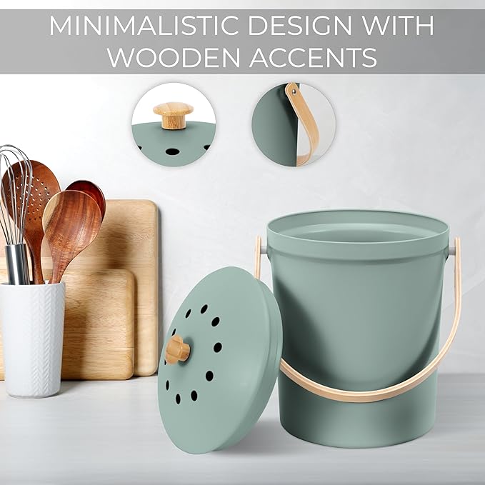 Beautiful Kitchen Compost Bin