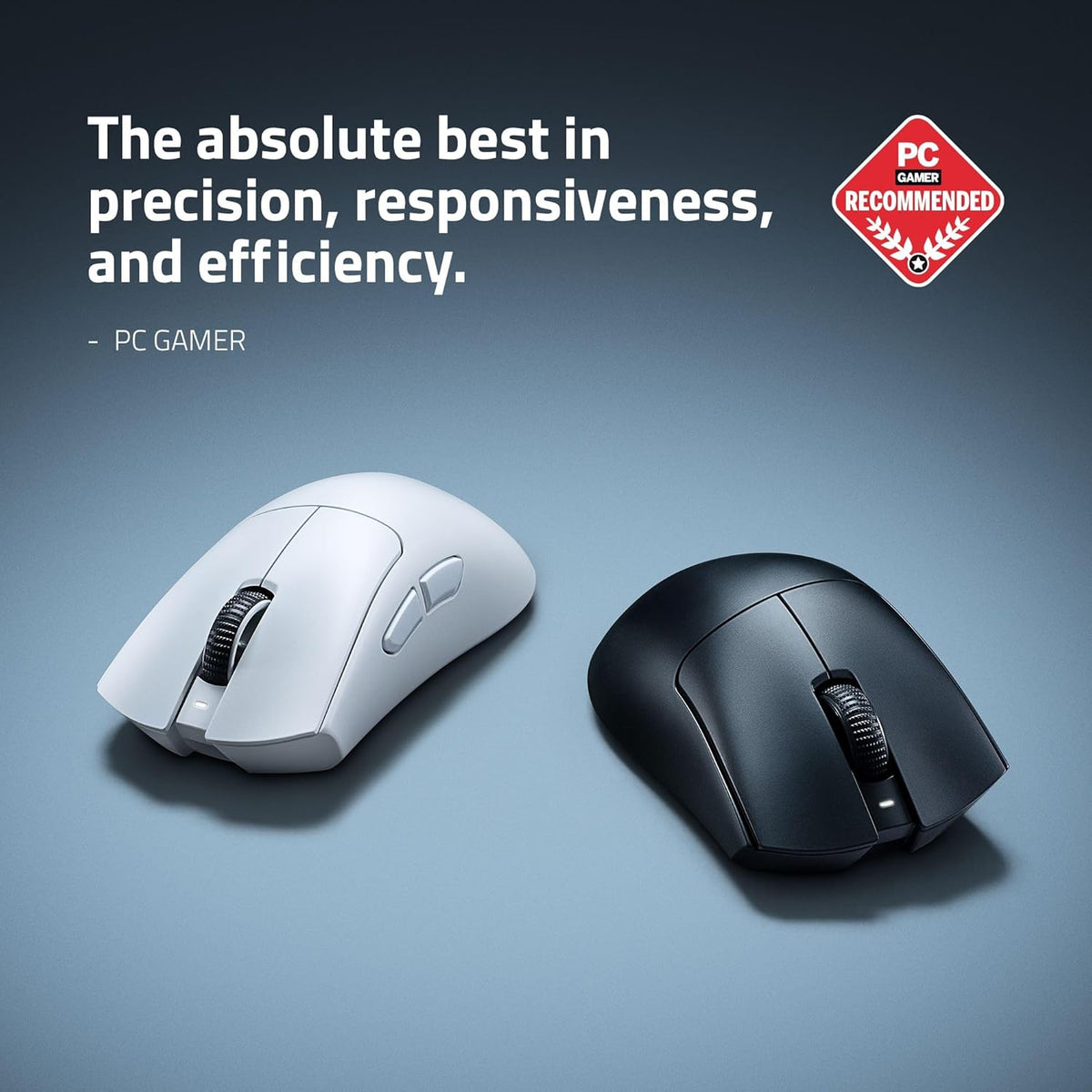 Razer DeathAdder V4 Pro Wireless Gaming Mouse, 8Khz, 57g, White