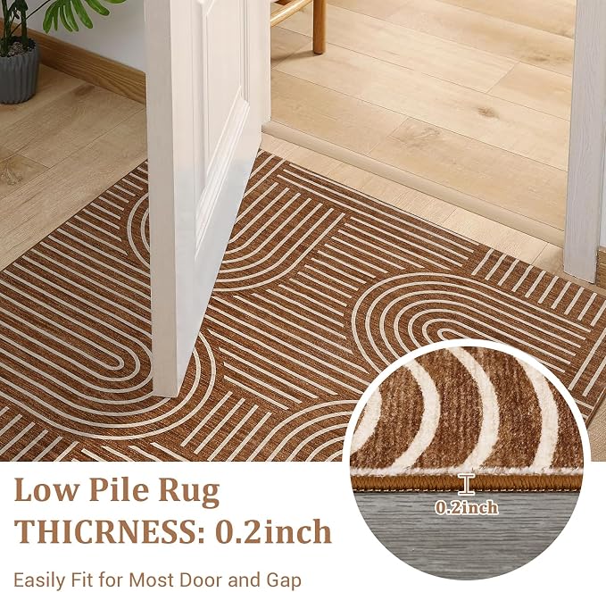 ROYHOME Washable Rug 4x6 Area Rugs