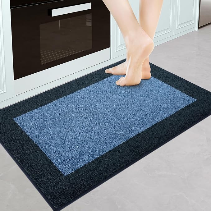 Machine Washable Throw Rug 24" x 36", Non Slip Kitchen Mat
