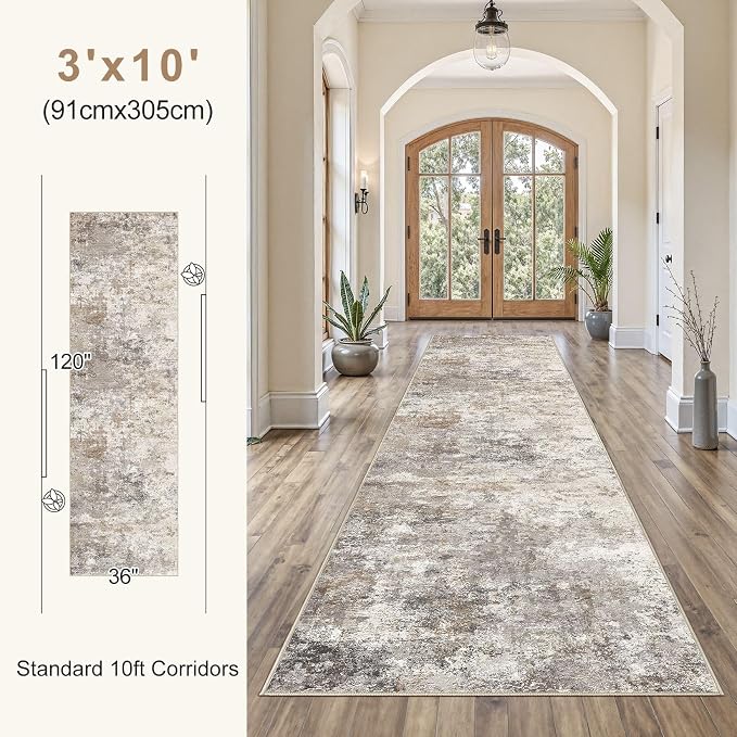 UERMEI 3x10 Washable Runner Rug