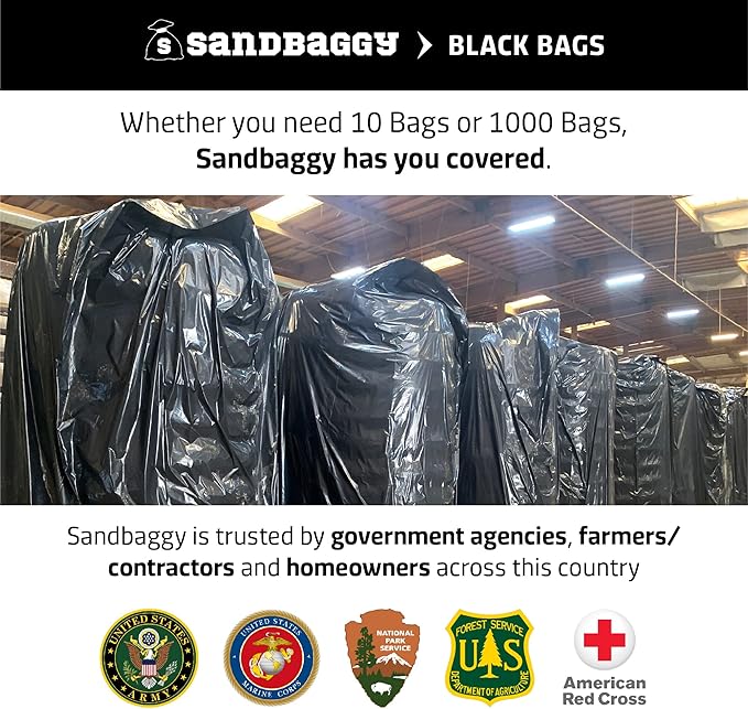Sandbaggy Black Pallet Covers | Made in USA | Tarp Fits Large Pallets Up to 55" x 55" x 75" | Built w/ 6 Months UV Protection | Heavy Duty 1.5 Mil Thick Plastic (Pack of 100, 1.5 Mil Thick)