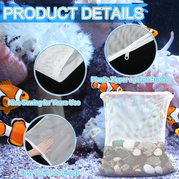 Abbylike 10pcs Large Filter Media Bags