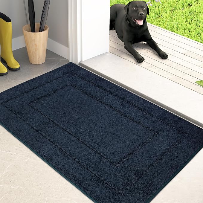 PURRUGS Dirt Trapping Door Mat 20" x 31.5", Non-Slip/Skid Machine Washable