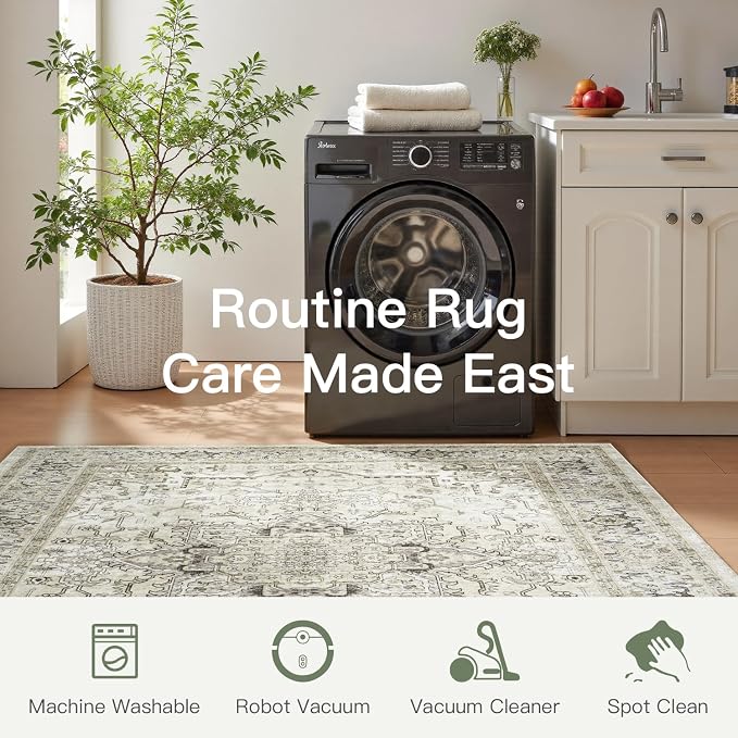 Lofus 6x9 Area Rugs for Living Room, Washable Area Rug, Rugs for Bedroom