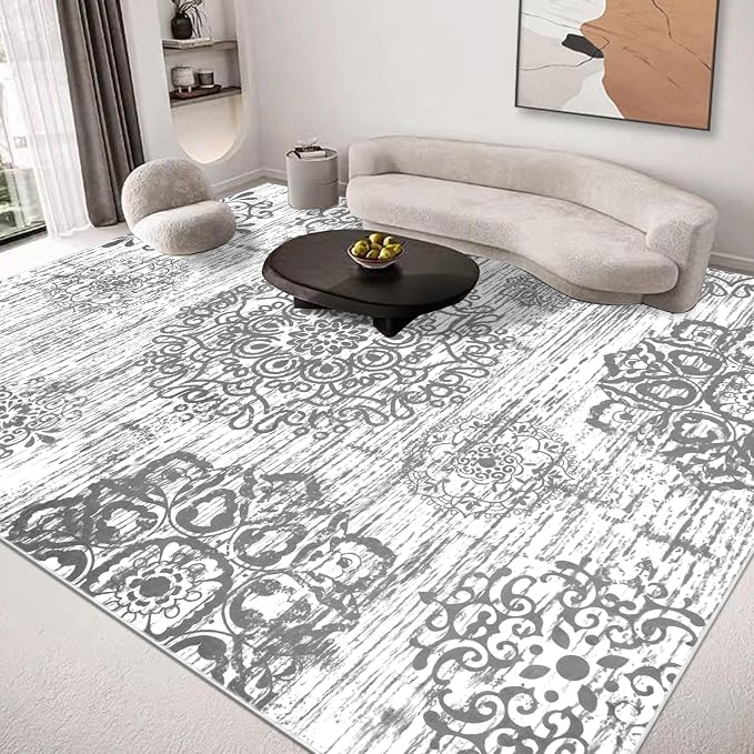 HEBE Area Rugs for Living Room 8'x10', Washable Non Slip Boho Bedroom Rug