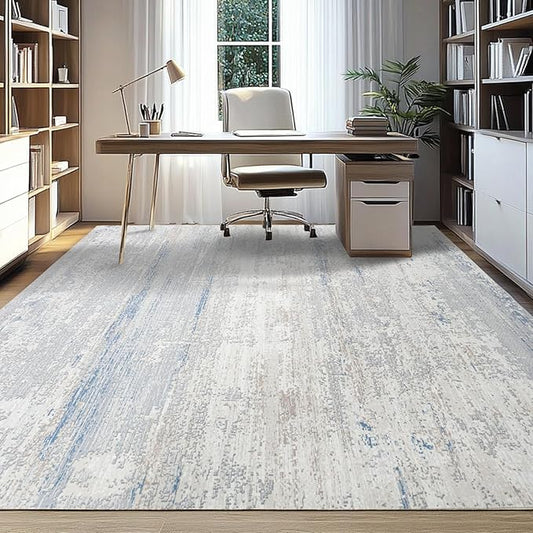 Washable Rug 6x9 Area Rugs for Living Room- Modern Abstract Rugs for Bedroom
